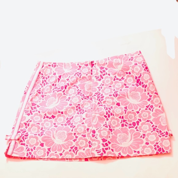 LILLY PULITZER Vintage Pink Floral Mini Skort - Picture 3 of 6